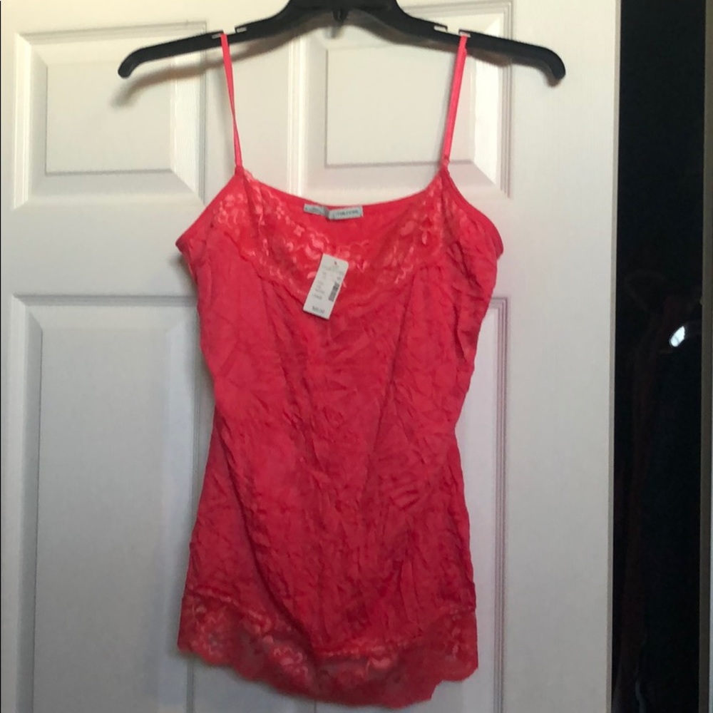 Brand new size large deep coral